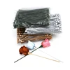 DIY chenill stem wholesale Plastic rose stem artificial flower stem use to make preserved roses in acrylic flower box