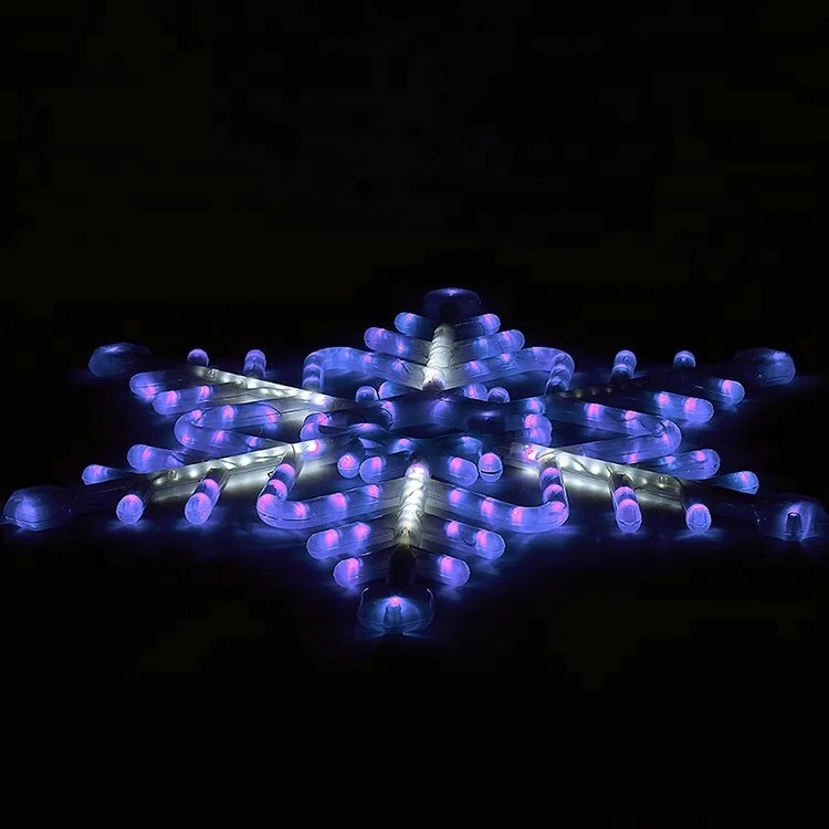 LED blue light outdoor flashing snowflake light