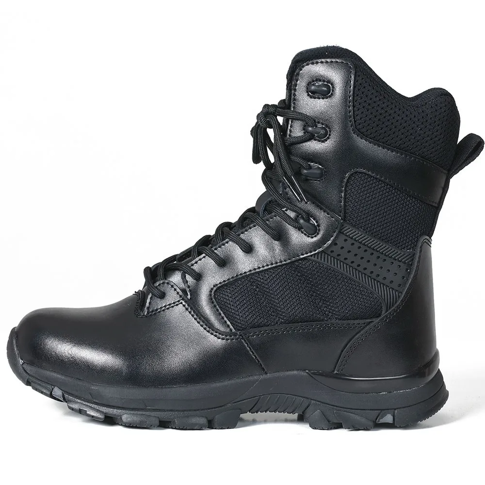 China Supply Durable Black Outdoor Waterproof Hiking Military Combat Army Boots Botas Militar