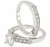 customized Solid white gold engagement ring