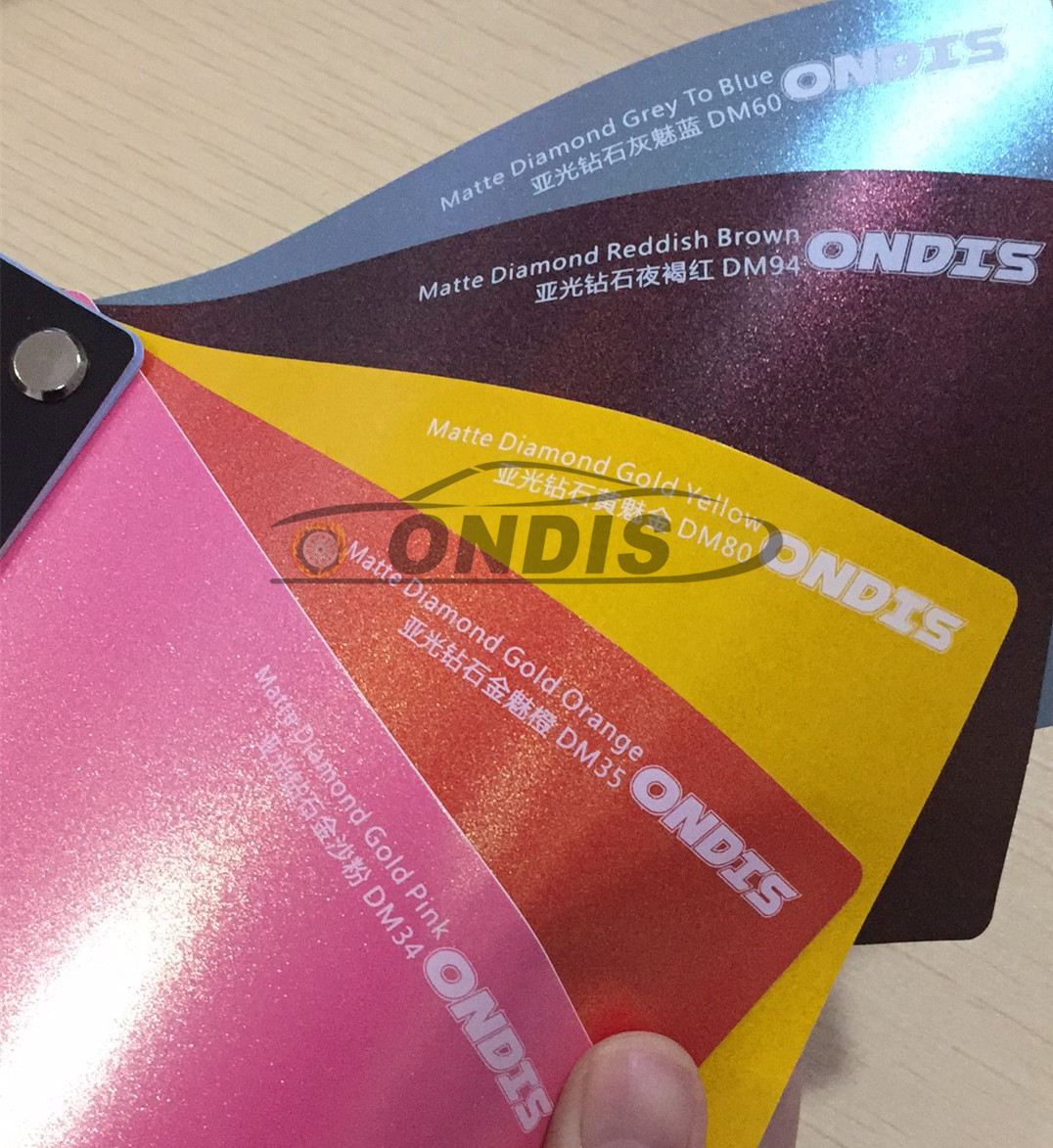 Self Adhesive Film Car Wrap 1.52*18m Matte Gold Glitter Diamond Pink Car Wrap Vinyl Buy Car