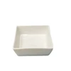 Mini Square Porcelain Dish , Dip Tomato Sauce Salt Vinegar