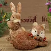 2019 Handmade sisal custom Easter bunnies