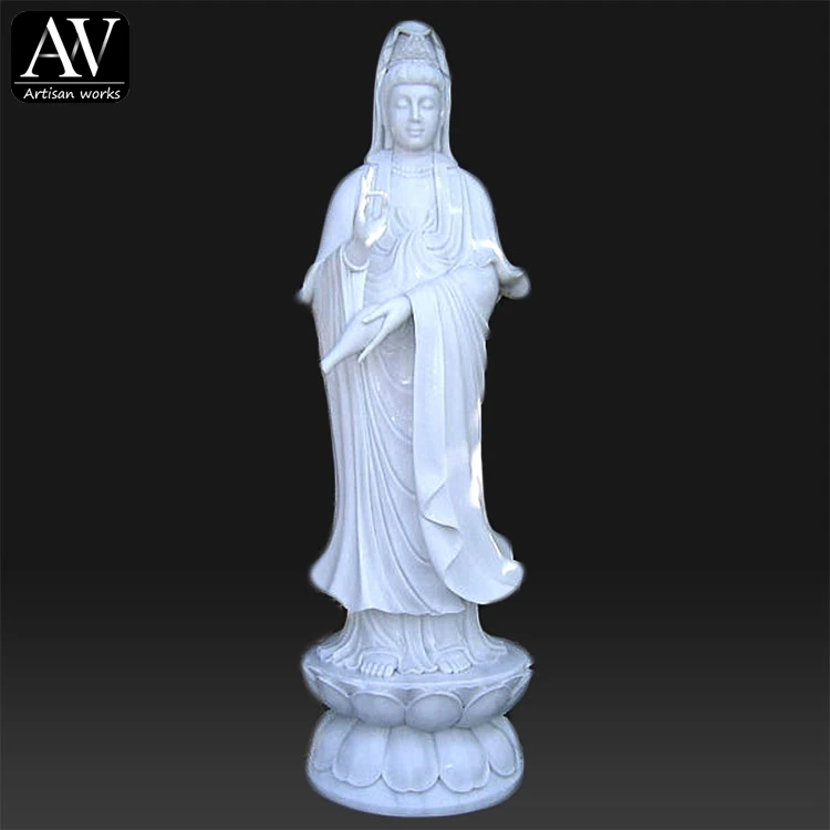 Natural stone large kwan yin statue