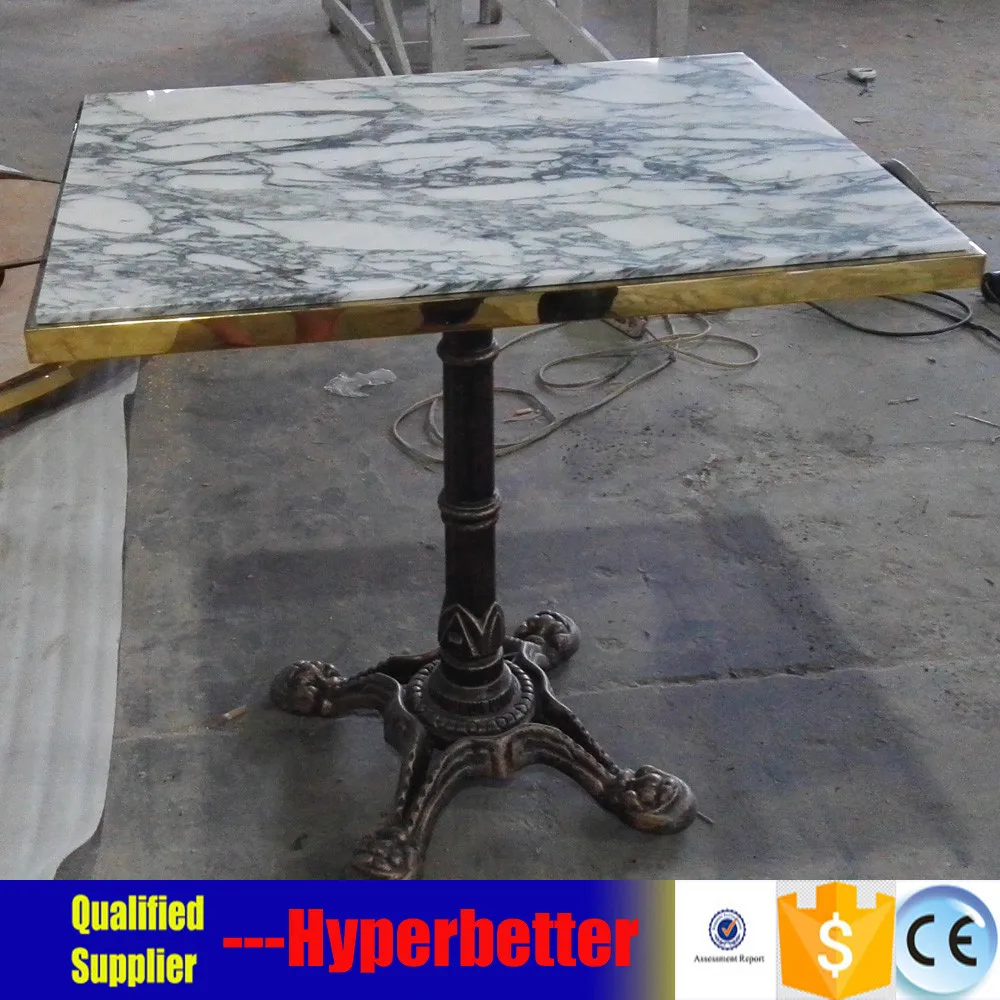 Luxury hotel Italian arabescato marble dining table