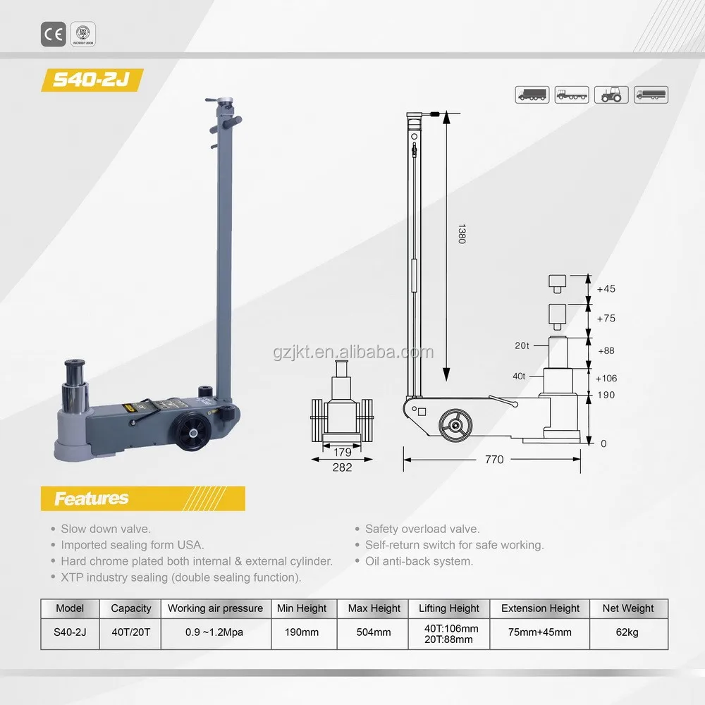 Car Lift Air Pneumatic Hydraulic Floor Jack 40T. S40-2J.jpg