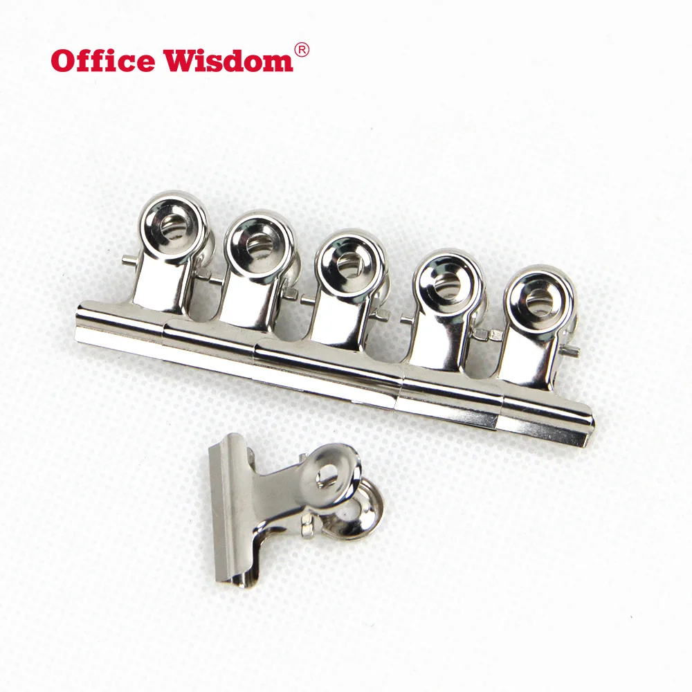 41mm SMCO Foldback Metal Black Bulldog letter Clips