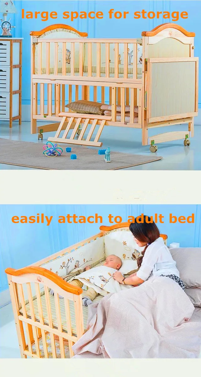 Factory Wholesale Portable Wooden Baby Cots,High Quality Baby Swing