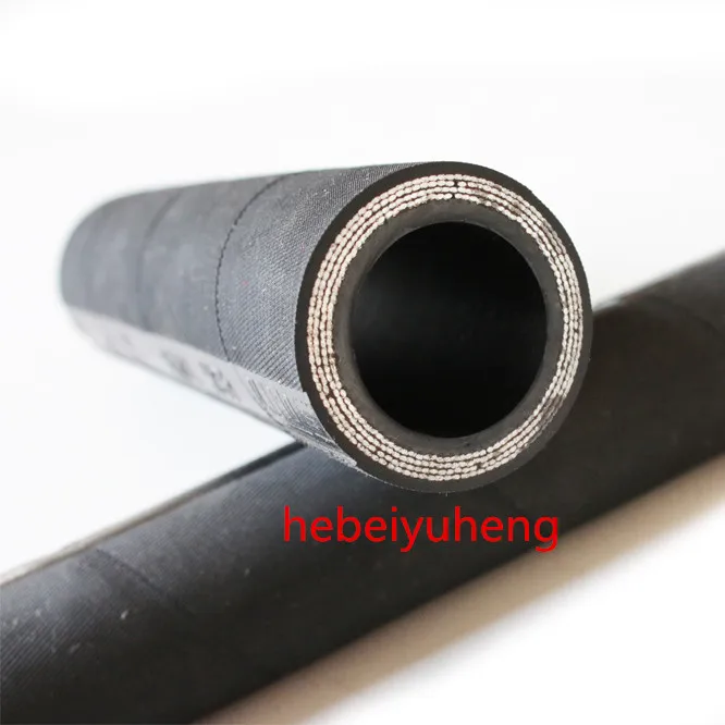 Braid Steel Wire Reinforced Flexible Rubber Hose Pipe / Hydraulic Hose / Hydraulic Rubber Hose