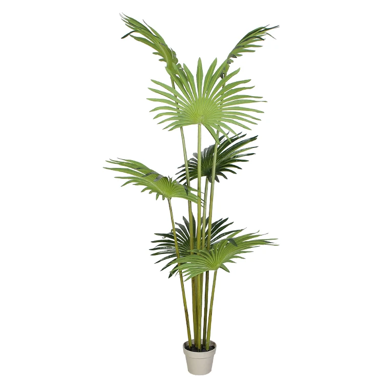 180cm Tall Fan Palm Tree Artificial Tropical Faux Plants For Indoor