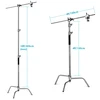 high quality Photography Studio GMC-2000 Super Heavy Duty C Stand With Boom Arm Grip