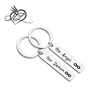 His Angel Her Demon Couple Keychain Infinity Charm Matching Set For Couple Long Distance Relationship Gift