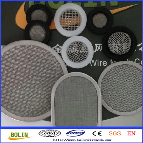 Rubber/plastic Bound Stainless Steel 50 Mesh 60 Mesh Washer Hose Filter