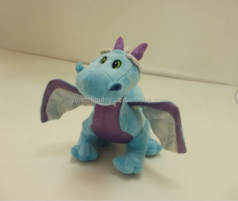 blue plush dragon