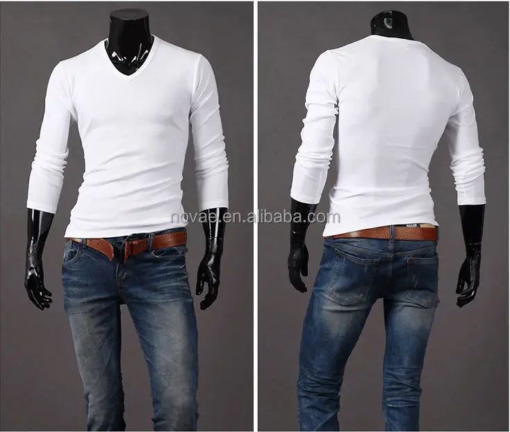 thick white t shirt mens