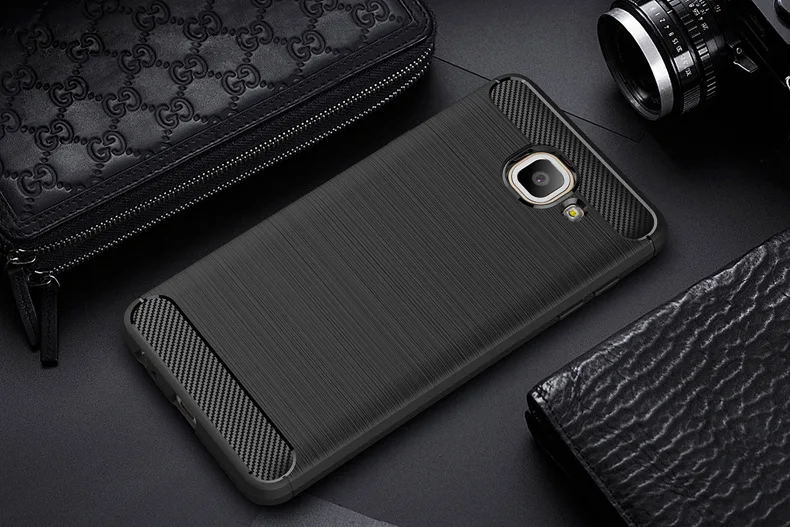 2017 New Arrival Carbon Fiber Tpu case for Samsung Galaxy On max brushed tpu soft cover for Samsung Galaxy On max