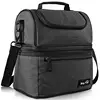 Lunch Box Insulated Lunch Bag Large Cooler Tote Bag for Adult,Men,Women,Kids, Double Deck Cooler for Office/School/Picnic/Trave