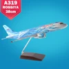 Resin model plane Air Rossiya AIRBUS A319 Scale plane model 1:100 airplane model airplane themed gifts