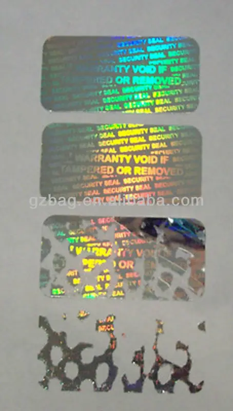 Pull Tabs and Break Open Lottery Tickets with hologram sticker/hologram hot stamping foil
