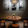 Drying Walnut round table natural live edge tea table