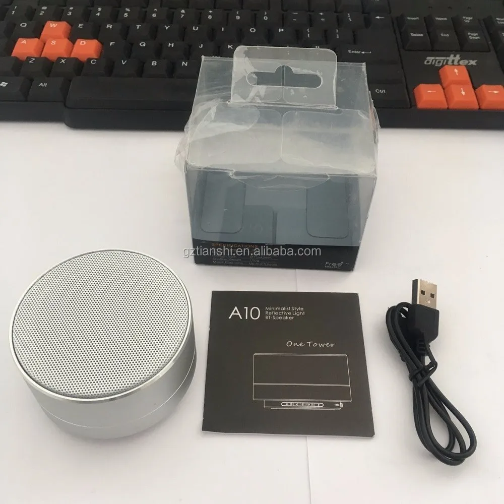 Metal Material Music Mini Bluetooth Wireless Speaker Support Hands-free Call FM Radio and TF Card - ANKUX.COM