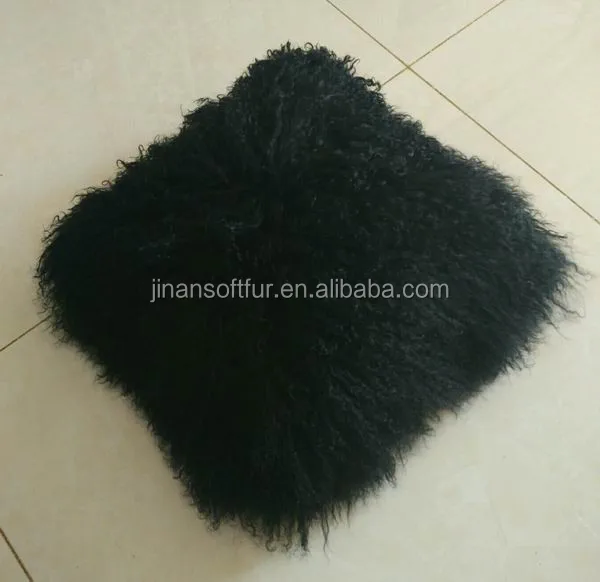100/% réel Mongolian Laine D/'Agneau Housse De Coussin Curly fur Taie d/'oreiller 40X40cm