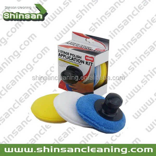 Car Round Wax And Polish Applicator Pad Buy Car Round Wax And Polish