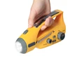 Cellphone charger ABS material LED Emergency Light Solar dynamo radio crank dynamo torch