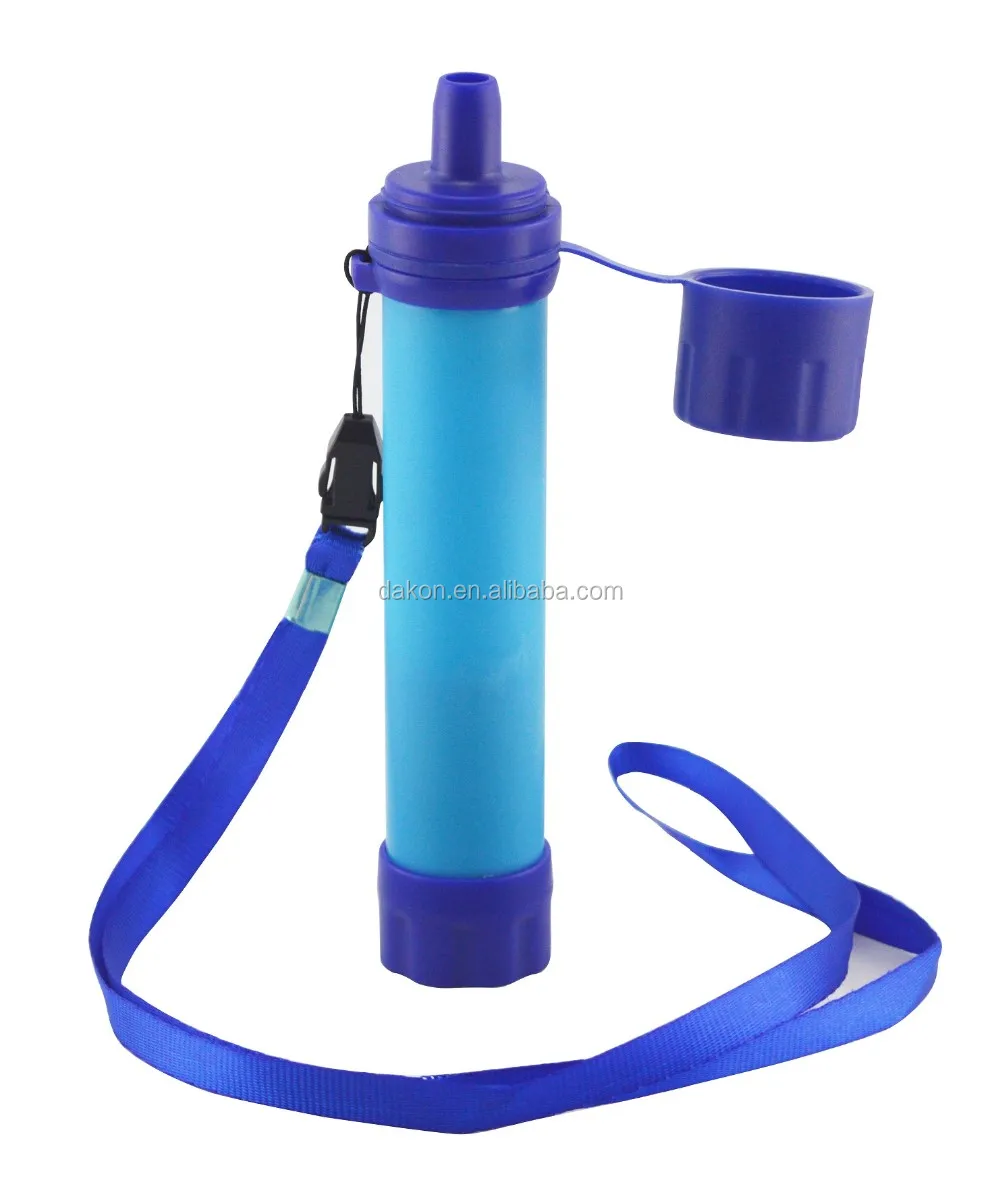 Water Filter Bottle & Builtin Compass Water Bottle,Portable 2stage