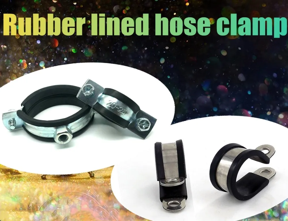 Plastic Pipe Clamps Rubber Coated Hose Clamps P Clips With Pvc Coating Buy Pipe Clamprubber 