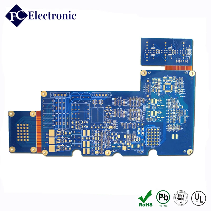 Shenzhen high quality PI rigid flex pcb circuit board for pc board manufacturer