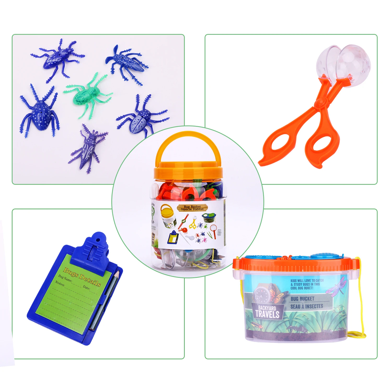 Fun Outdoor Toy Insect Bug Adventure Set; Bug Catcher Set For Kids