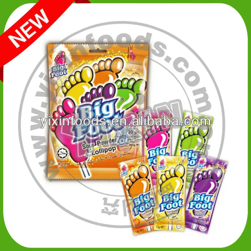 Big Foot Lollipop With Sour Powder Buy Foot Shape