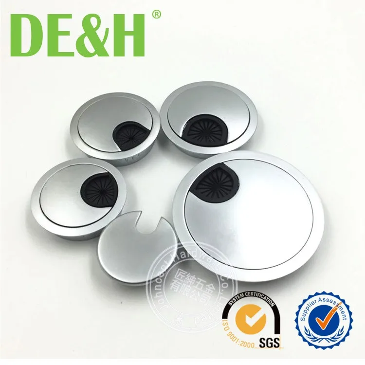 Mini 35mm round zinc alloy wire box table cable tidy