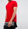 New Arrival Fashion Short Sleeve Hip Hop Men T Shirt Longline Tee Cotton Oversized T Shirt Extra Custom