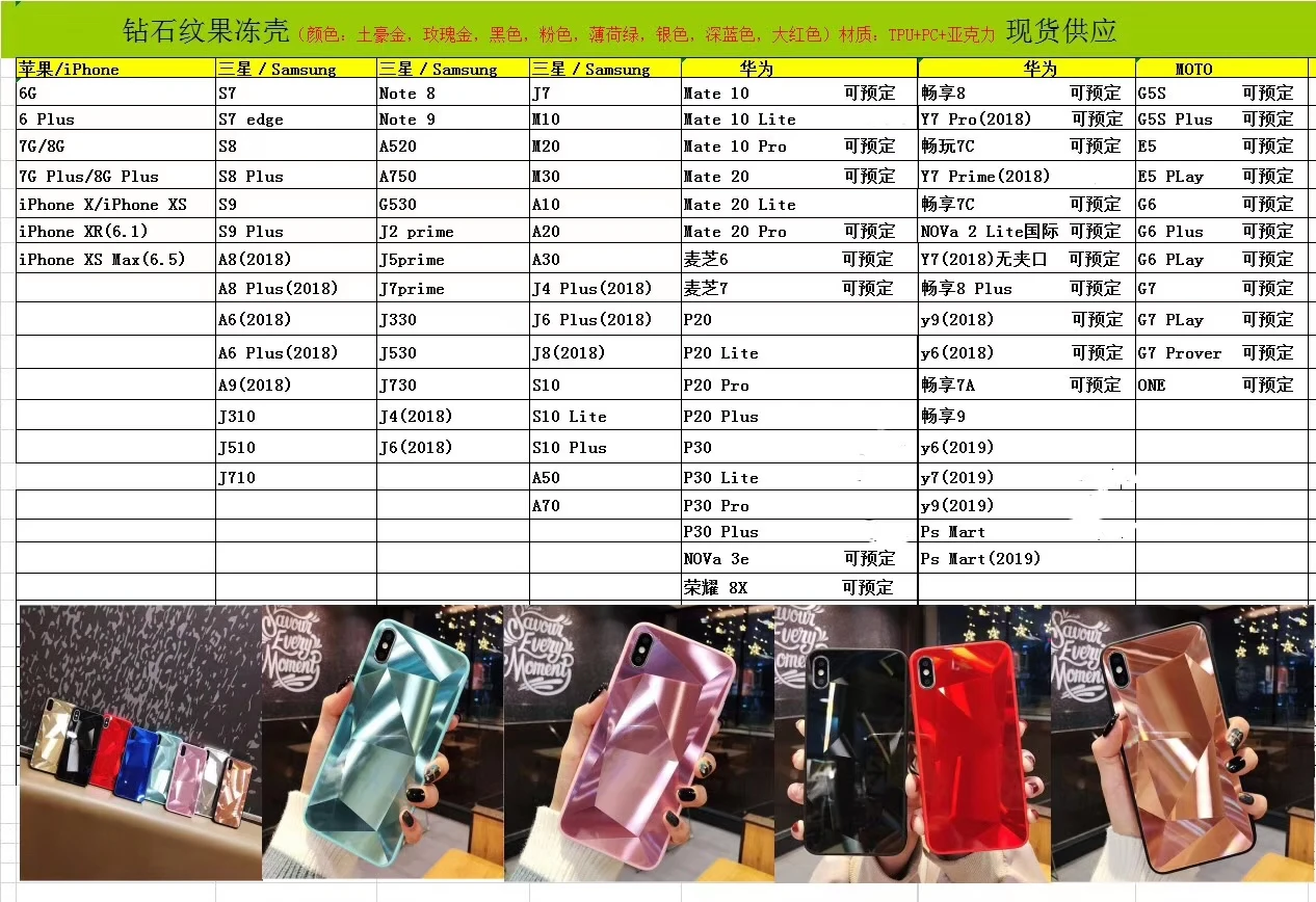 mirror glossy back cover for galaxy s10 s9 s8 m30 m20 m10 a10