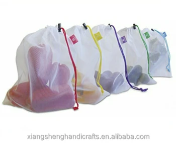 Vegetables And Fruits Mesh Reusable Produce Bags Product On Alibaba