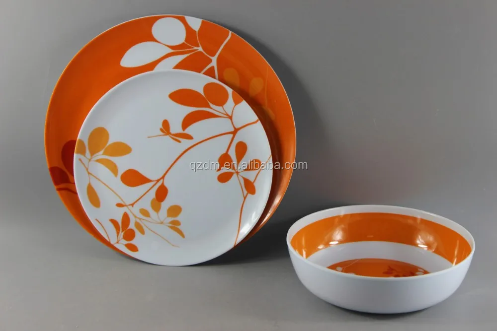 Melamine House Ware Plastic Dinner Set Of 3pcs