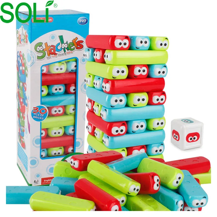 Extract Digital Stacking High Building Blocks Puzzle Children Toys