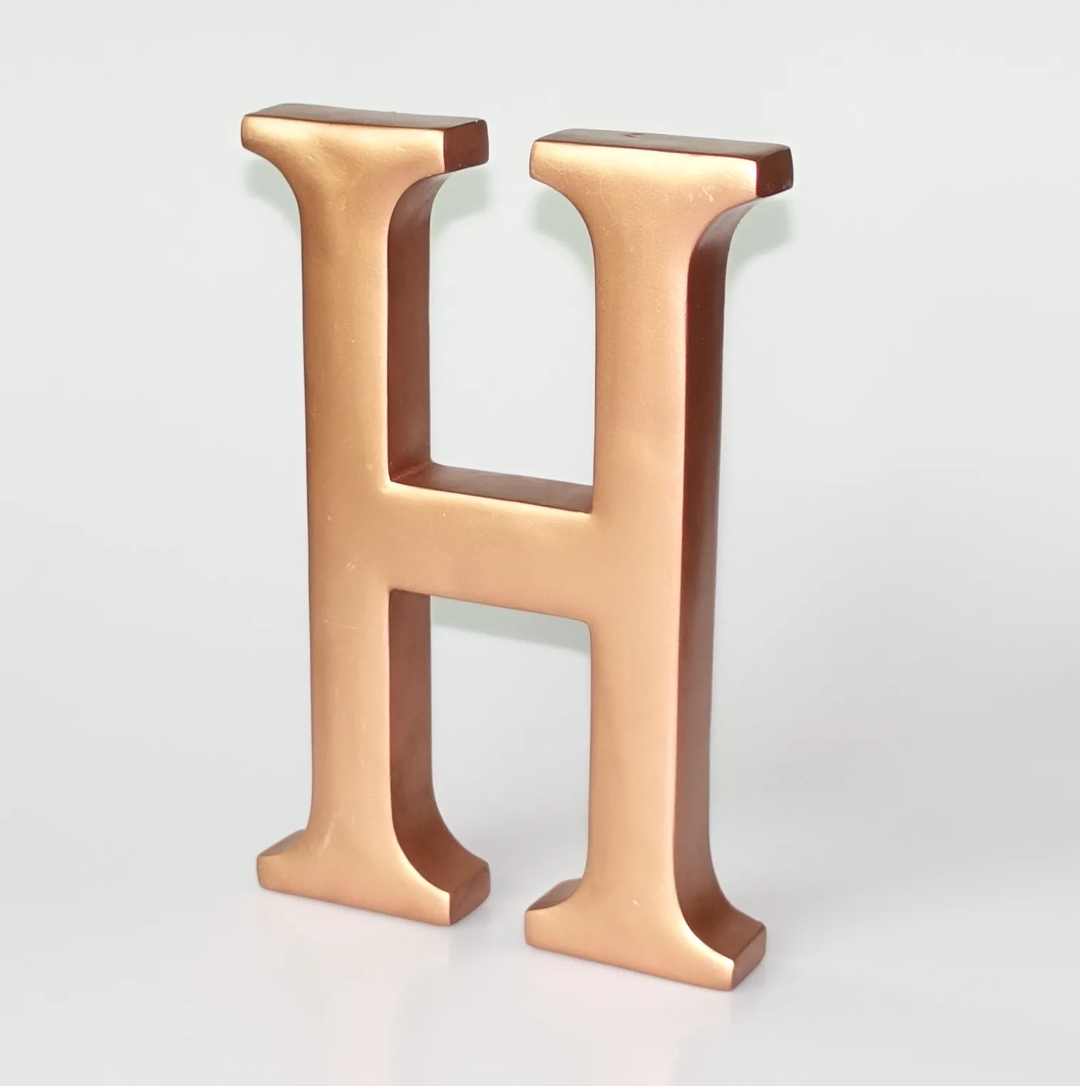 9 Inch Tabletop Decor Resin Craft Gold Letter Alphabet Letter Wall