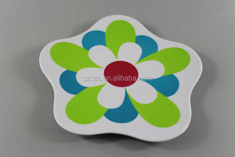 Flower Shaped Melamine Dinner Plate