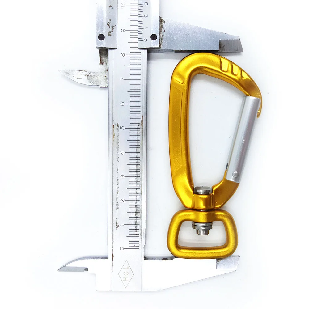 7075 Outdoor Aluminum Carabiner 1 Inch Snap Hook Swivel Carabiner Custom Logo Hook Straps