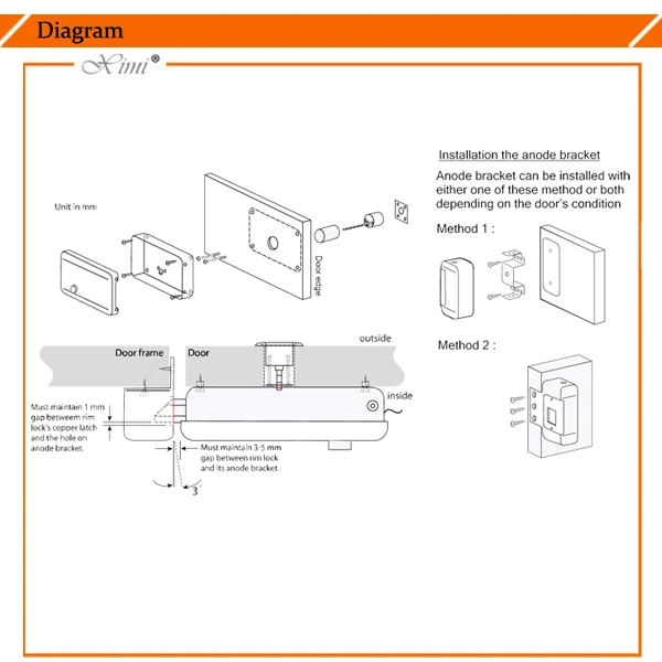 Different Type Access Control Door Lock Remote Control Door Lock 