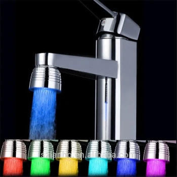 Led Light Water Glow Shower Spraying Faucet 7 Color Changing Buy