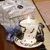 Musical Note Design Tea Cup Candle From The Love Notes Favor Collection