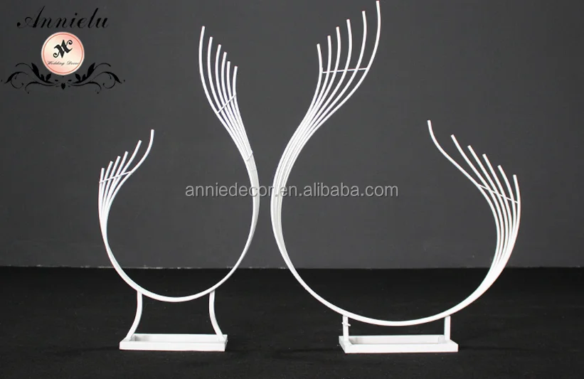 weddings decorations metal elegant peacock flower stand holders Wedding home Decor flower stand for weddings decorations