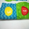 WUjiang plush fabric for making soft toys tools baby sports ball footy print fabric 100% Polyester velboa fabric