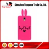Hot Pink Rabbit Bunny Silicone Case for Samsung Galaxy note 3 case