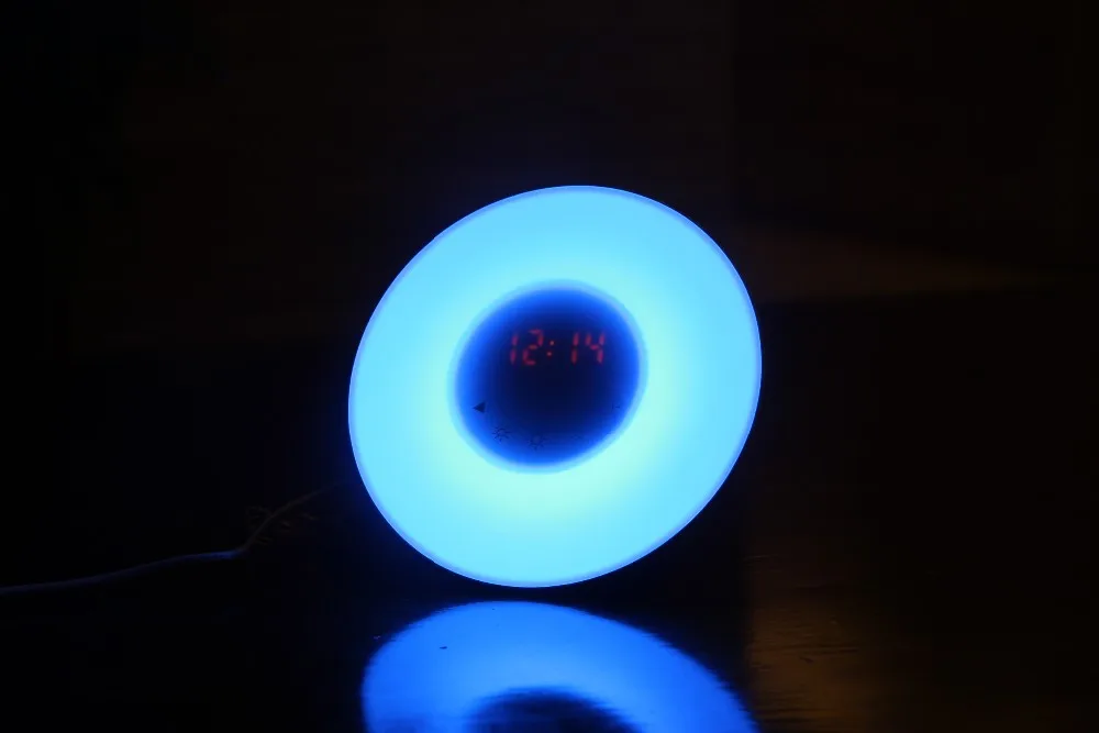 Dawn Colored Sunrise Simulator Bedside Lamp With Natural Alarm Sound