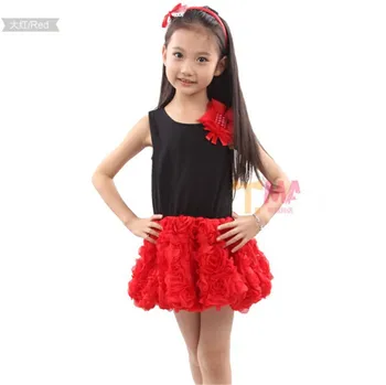 girls red shirt dress